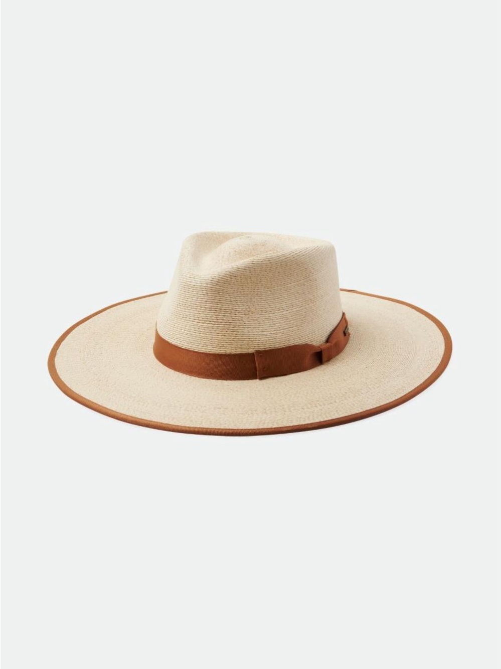 Brixton Natural Jo Straw Rancher hat and with Brown Band